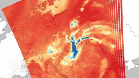 Niż genueński Boris na zdjęciach wykonanych przez satelitę Arctic Weather Satellite