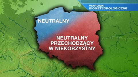 Warunki biometeo w sobotę