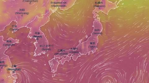 Prognozowana temperatura w środę w Japonii
