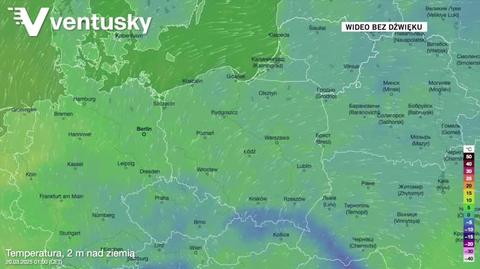 Prognozowana temperatura w kolejnych dniach