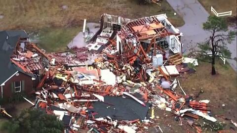 Zniszczenia po przejściu tornad w rejonie Oklahoma City