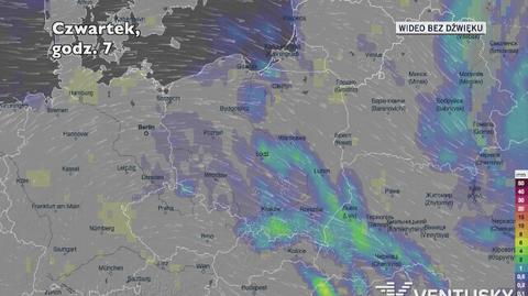 Prognozowane opady w najbliższych dniach