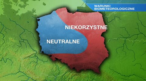 Warunki biometeo w sobotę