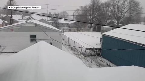 Heavy snowfall in Indiana