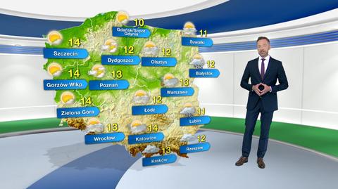 Prognoza pogody na poniedziałek