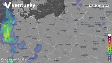 Prognoza opadów na kolejne dni
