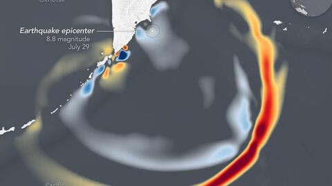 Fale tsunami uchwycone za pośrednictwem satelity SWOT 