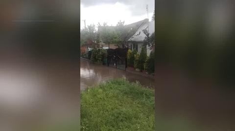 Zalania po ulewie w Sokółce