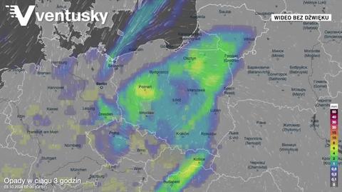 Prognoza opadów na kolejne dni