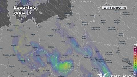 Prognozowane opady w najbliższych dniach