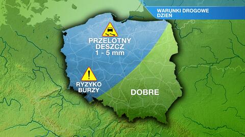 Warunki drogowe w czwartek