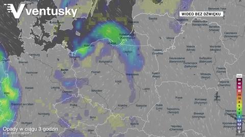 Prognozowane opady w kolejnych dniach