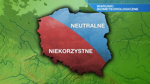 Warunki biometeo w niedzielę