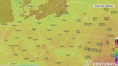 Prognoza temperatury na kolejne dni