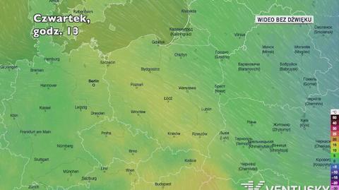 Prognozowana temperatura w najbliższych dniach