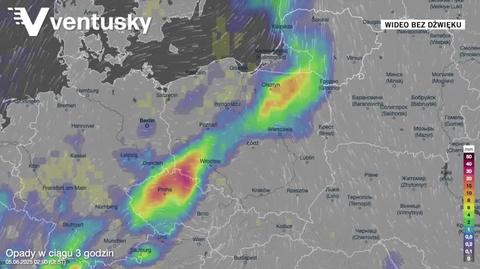 Prognoza opadów na kolejne dni