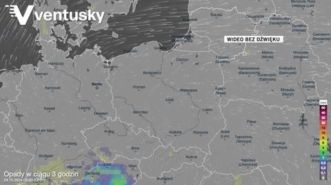 Prognozowane opady w kolejnych dniach 