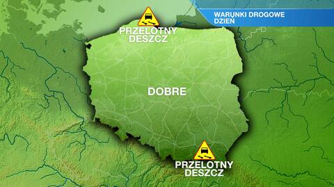 Warunki drogowe we wtorek