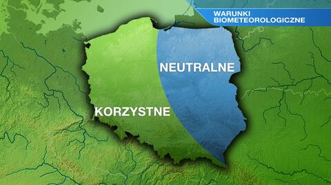 Warunki biometeo w poniedziałek