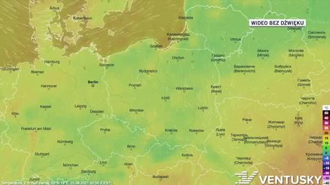 25-29.08 - prognozowana temperatura