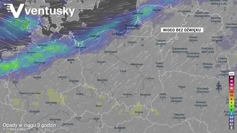 Opady prognozowane w najbliższych dniach