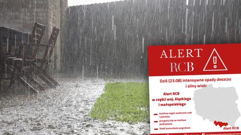 Alert RCB dla części kraju. "Przygotuj się na ewentualne podtopienia"