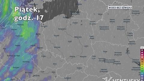 Prognozowane opady deszczu w najbliższych dniach