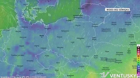 Prognozowana temperatura w kolejnych dniach