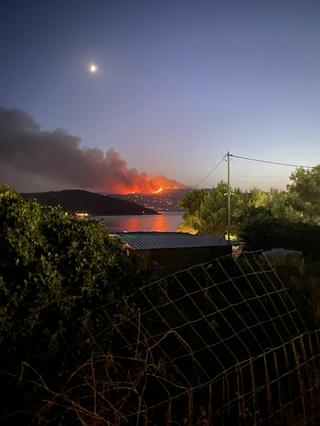 Pożar na Korfu