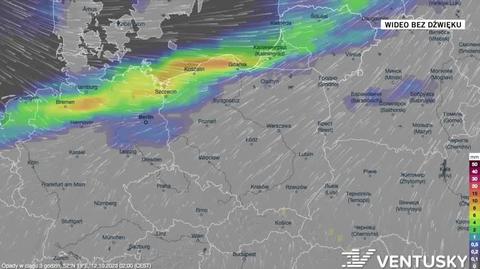 Prognozowane opady na kolejne dni