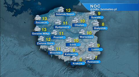 Prognoza pogody na noc 05/06.10