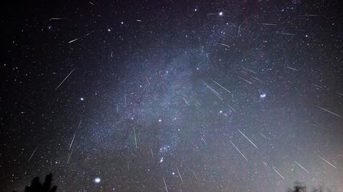 Zielony meteor na niebie Queensland