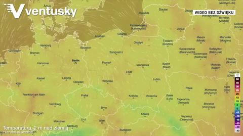 Prognoza temperatury na kolejne dni