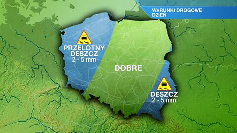 Warunki drogowe w sobotę