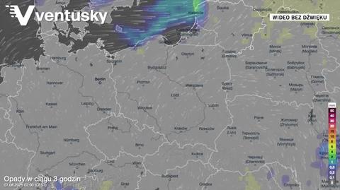 Prognozowane opady deszczu w kolejnych dniach