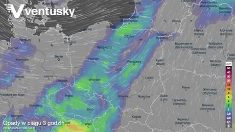 Pogoda na święta. Prognozowane opady w kolejnych dniach