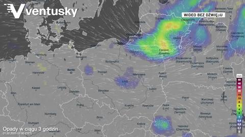 Prognozowane opady w kolejnych dniach