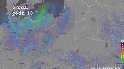 Prognozowane opady w najbliższych dniach (Ventusky.com) | wideo bez dźwięku