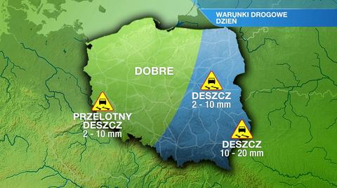 Warunki drogowe w czwartek