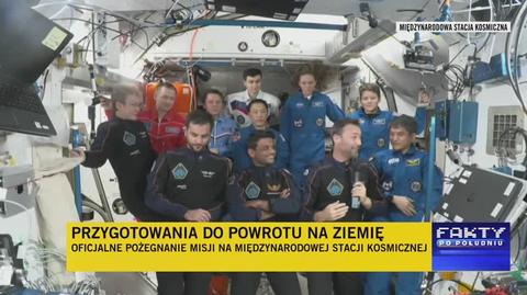 Sławosz dziękuje za udział w misji Axiom-4
