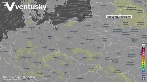 Prognozowane opady w kolejnych dniach