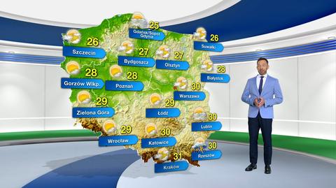 Prognoza pogody na poniedziałek
