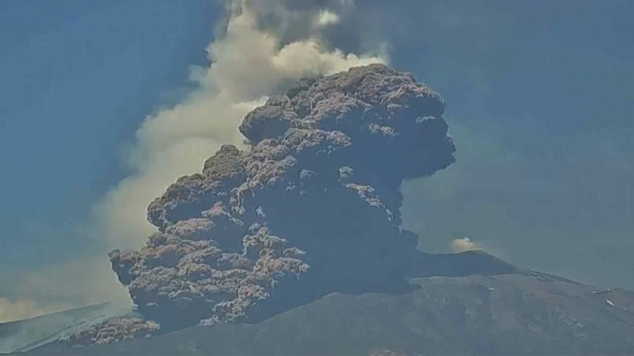 Erupcja Etny na nagraniach