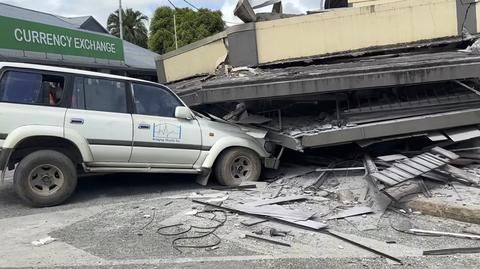 Zniszczenia w Vanuatu po trzęsieniu ziemi