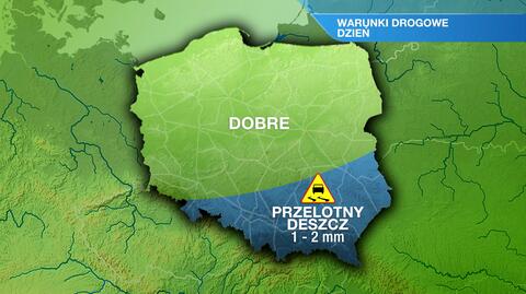 Warunki drogowe we wtorek