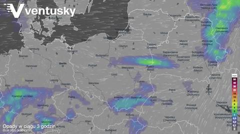 Prognozowane opady w sobotę