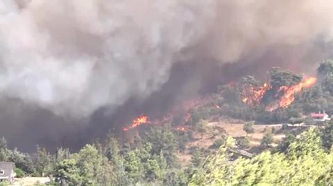 Los incendios arden en Atenas