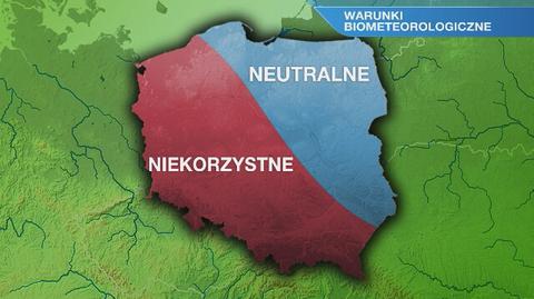 Warunki biometeorologiczne na piątek