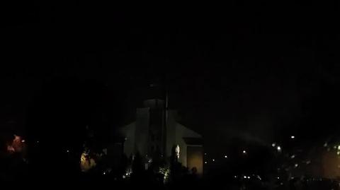 Uderzenie pioruna w Kościół pw