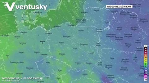 Prognozowana temperatura w kolejnych dniach